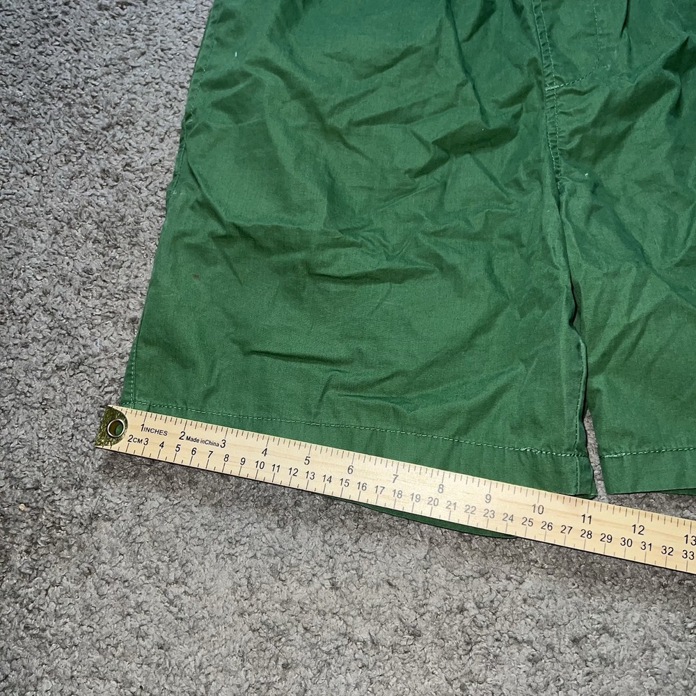Stussy Australia Cotton Shorts Mens 32 Green Excellent Logo Drawstring Skate - Picture 6 of 7